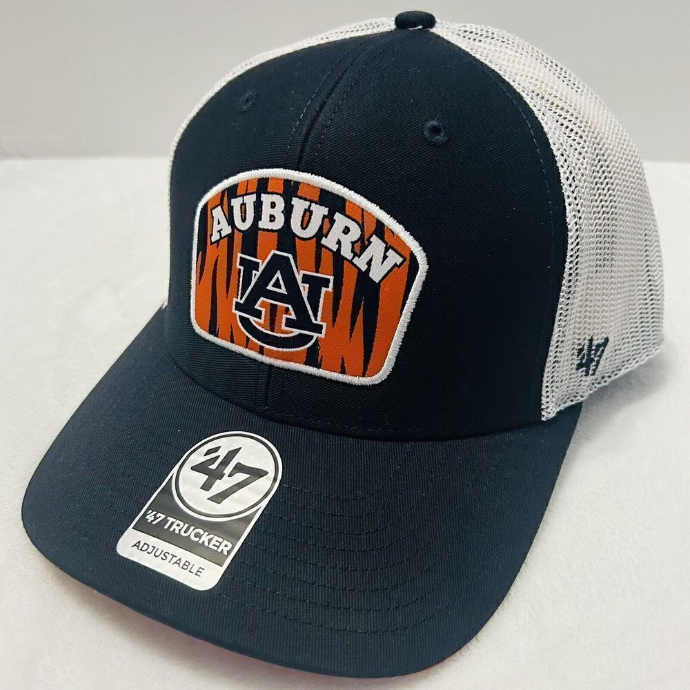 '47 Brand Auburn Tigers Trucker‎ Hat Cap Snapback Adjustable Blue White